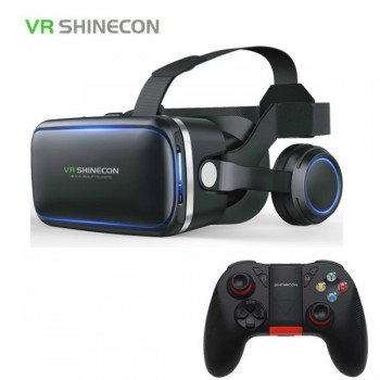 Casque Stereo Shinecon VR Box Virtual Reality Glasses 3D VR Goggles Headset Helmet For Smartphone Smart Phone Cardboard Google