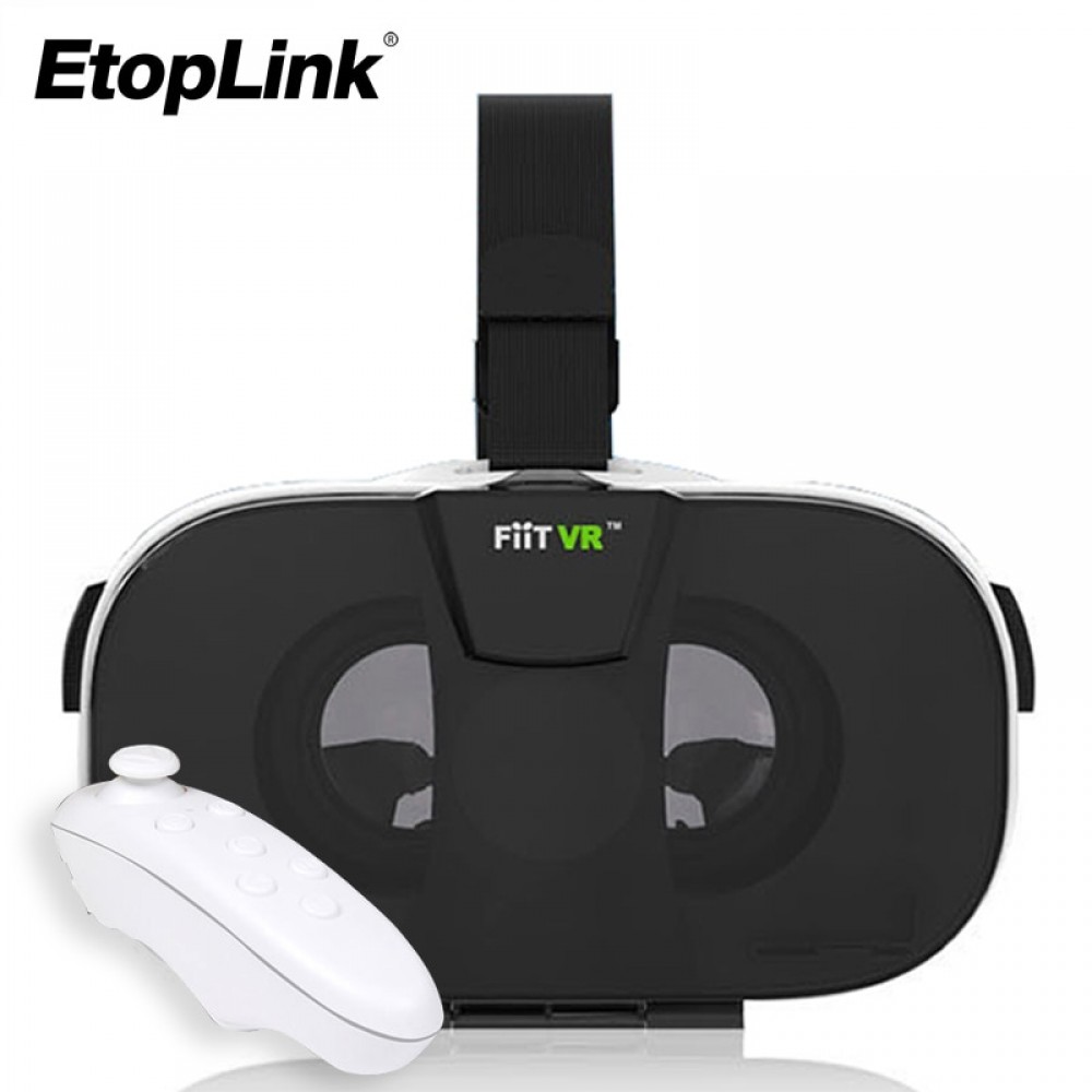 HOT FIIT VR Virtual Reality 3D Glasses Helmet VR Glasses 3D Headset For 4.0-6.5 Inch SmartPhone+Bluetooth Gamepad 5.0