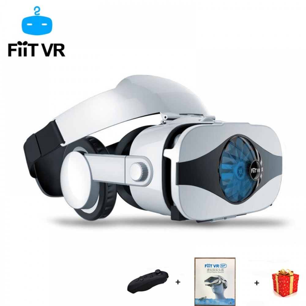 Fiit Helmet 3D VR Glasses Virtual Reality Headset For Smartphone Goggles Google Cardboard Casque Smart Phone Android 3 D Lense