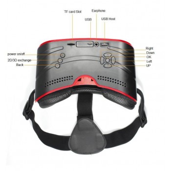 HOT!!!All in one VR headset works without smartphone:HD IPS Screen,720*1280 Resolution,Wifi and Bluetooth 4.0,Support USB 2.0