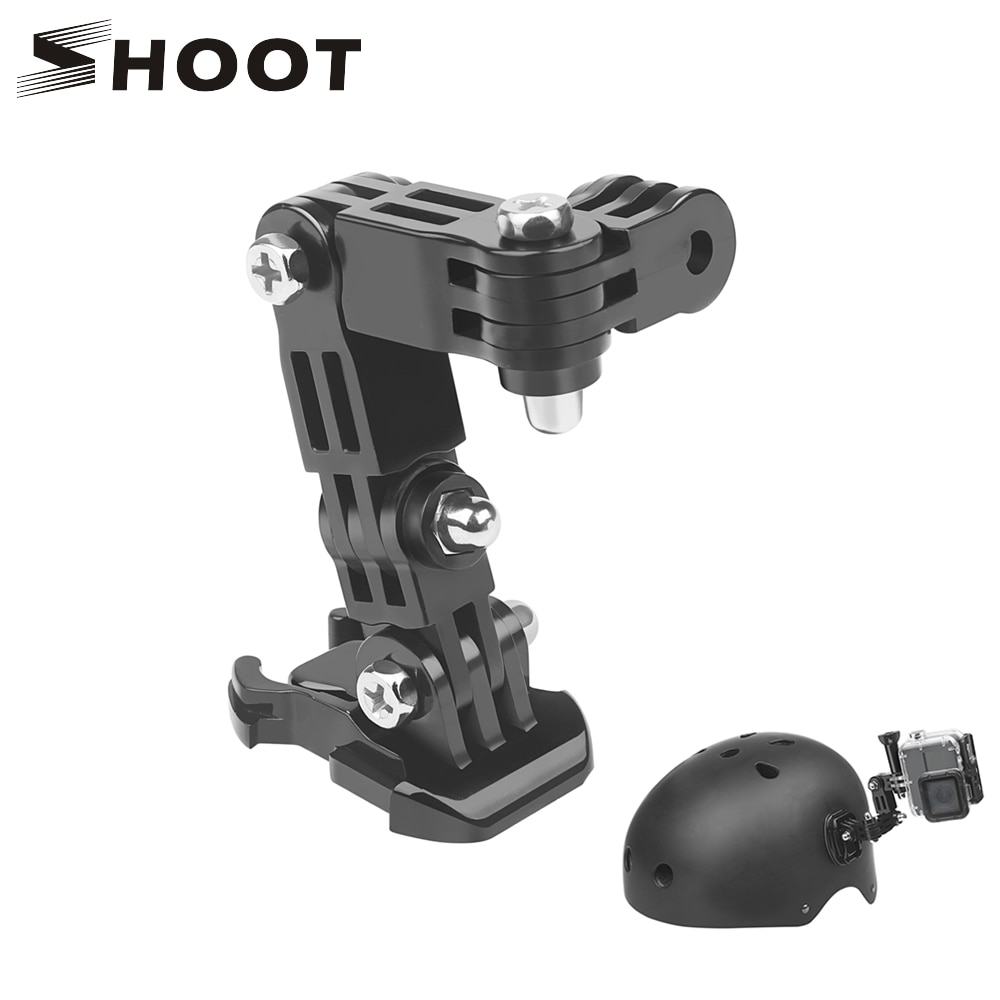 SHOOT Adjustment Base Mount for gopro hero 7 5 6 xiaomi yi 4k sjcam sj4000 sj7 Action Camera Tripod Helmet Belt Mount Accessory