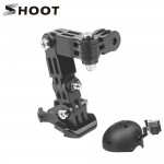 SHOOT Adjustment Base Mount for gopro hero 7 5 6 xiaomi yi 4k sjcam sj4000 sj7 Action Camera Tripod Helmet Belt Mount Accessory