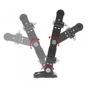 SHOOT Adjustment Base Mount for gopro hero 7 5 6 xiaomi yi 4k sjcam sj4000 sj7 Action Camera Tripod Helmet Belt Mount Accessory