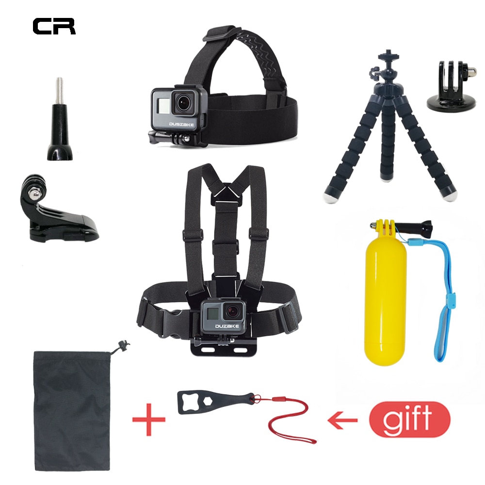 Accessories Set For Gopro Hero 6 5 Chest Mount For Go pro Hero 5 Float Grid For Xiaomi Yi 4K SJCAM Kit For EKEN H9 Action Camera