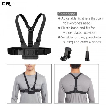 Accessories Set For Gopro Hero 6 5 Chest Mount For Go pro Hero 5 Float Grid For Xiaomi Yi 4K SJCAM Kit For EKEN H9 Action Camera