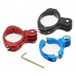 CNC Aluminum Bike Bicycle Handlebar Mount Clamp Holder Adapter for Gopro Hero 6 5 4 3+ 3 SJCAM Xiaomi Yi Action Camera