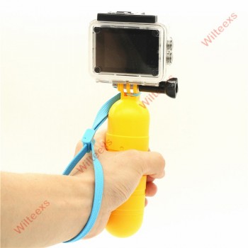 WILTEEXS Yellow Water Floating Hand Grip Handle Mount Float Accessory for Hero 5 4 3+ 2 XIAOYI 4K SJ4000 SJ5000 camera cam
