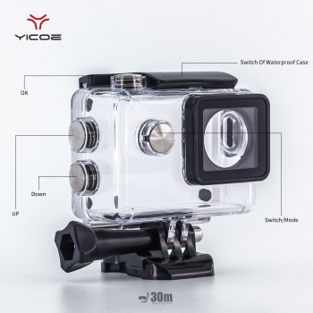 Diving Waterproof Case Charger Shell With USB Cable for SJ4000 WiFi Motorcycle Sj7000 EKEN H9 4k Action Camera Accessories