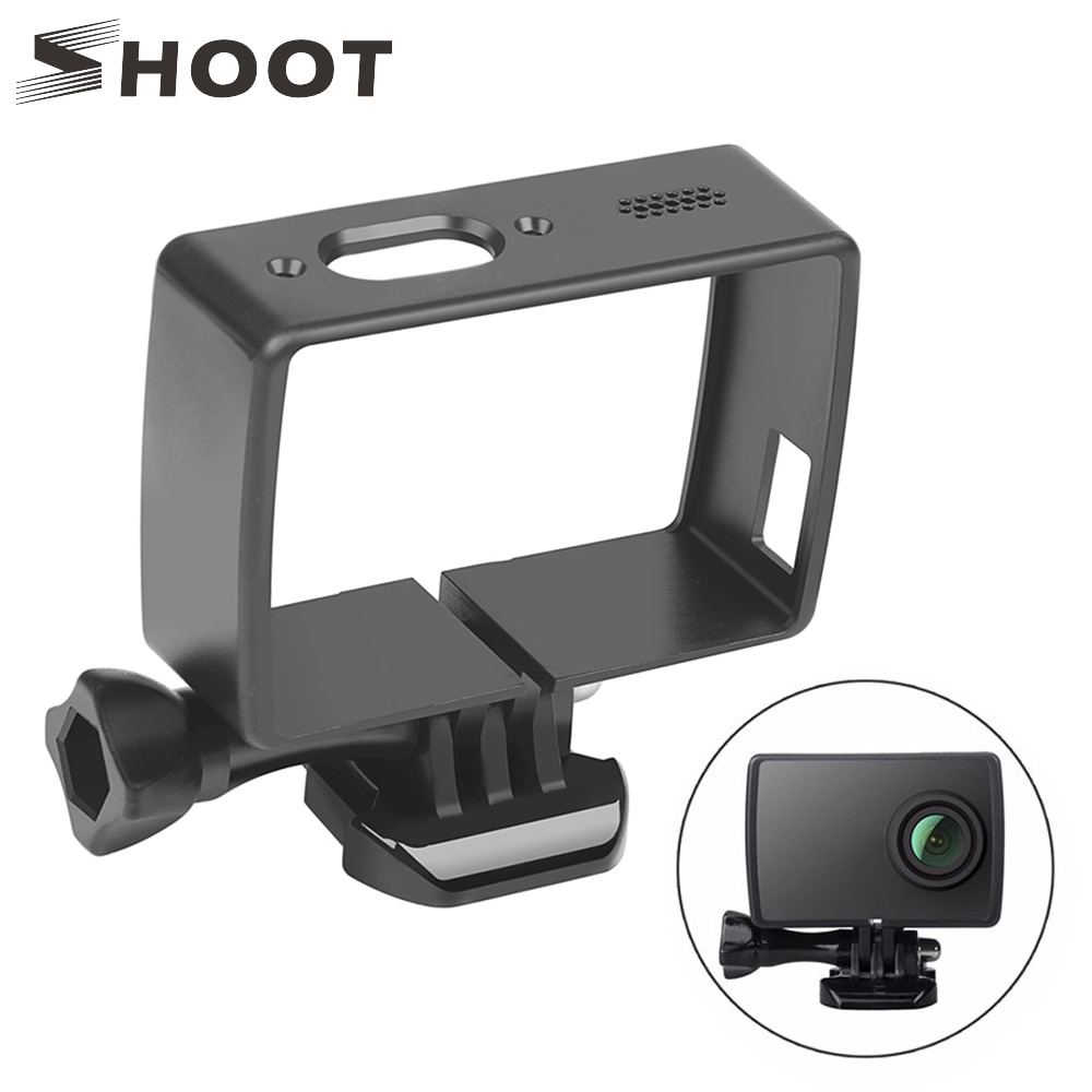 SHOOT Standard Protective Frame Case for Yi Lite 4K 4K+ Cam with Quick Release Buckle and Thumb Screw Mount For Yi 4K Accessory