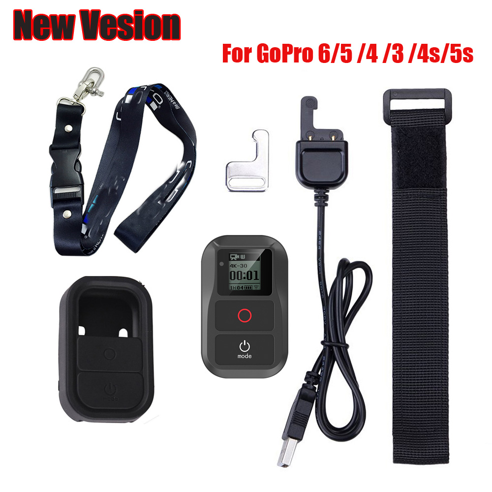 2018 For GoRro Waterproof Remote Control+Protective Case+Chest Strap Lanyard For Gopro Hero 6 5 4 3+3 7 4,5 Session Accessories