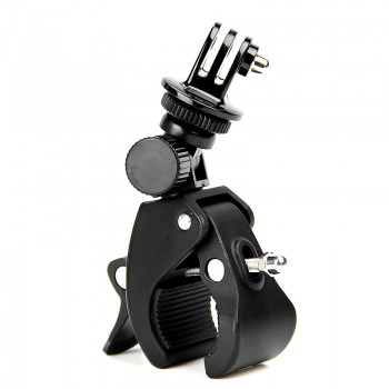 SnowHu Bike Bicycle Motorcycle Handlebar Handle Clamp Bar Camera Mount Tripod Adapter For Gopro Hero 7 6 5 4 xiaomi yi GP73