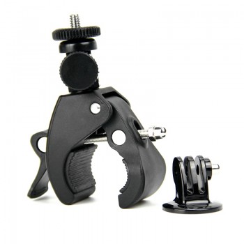 SnowHu Bike Bicycle Motorcycle Handlebar Handle Clamp Bar Camera Mount Tripod Adapter For Gopro Hero 7 6 5 4 xiaomi yi GP73