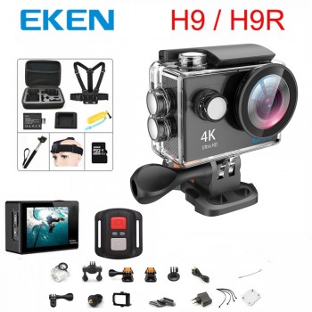 Original 100% EKEN H9 / H9R Action camera Ultra HD 4K WiFi 1080P/60fps 2.0 LCD 170D lens Helmet Cam waterproof pro sports camera