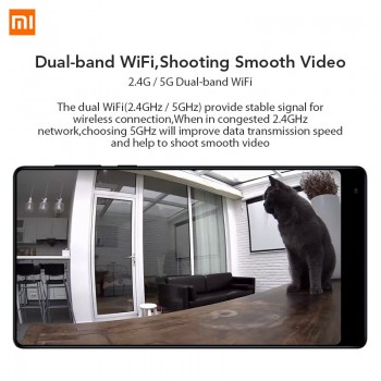 Xiaomi Mijia 1080P IP Camera 130 Degree FOV Night Vision 2.4Ghz Dual-band WiFi Xioami Home Kit Security Monitor CCTV
