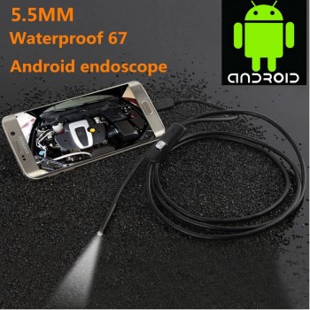 Universal 5.5mm Endoscope 720P Waterproof 6LED Portable Mini USB Inspection Borescope Camera for Android Mobile Phone for PC