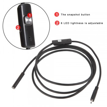 Universal 5.5mm Endoscope 720P Waterproof 6LED Portable Mini USB Inspection Borescope Camera for Android Mobile Phone for PC