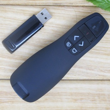 R400 2.4Ghz USB Wireless Presenter Red Laser Pen Pointer PPT Remote Control with Handheld Pointer for PowerPoint Presentation