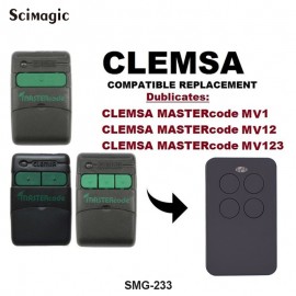 Universal remote control Clemsa Mastercode MV1 Universal Clone Remote Control Replacement Fob 433MHz 280-868mhz garage door