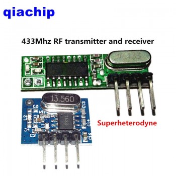 1Set superheterodyne 433Mhz RF transmitter and receiver Module kit small size For Arduino uno Diy kits 433 mhz Remote controls