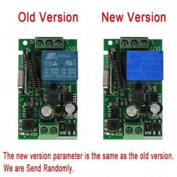 QIACHIP 433 MHz AC 85V 110V 220V 1 CH Wireless Remote Control Receiver Relay Switch Module LED Light Lamp Controller 433.92 MHz