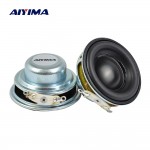 AIYIMA 2pcs 40MM Mini Audio Portable Speakers 16 Core 4Ohm 5W Full Range Speaker Rubber Side NdFeB Magnetic Speaker