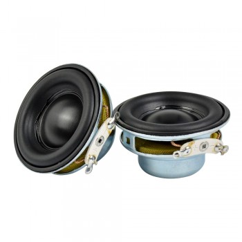AIYIMA 2pcs 40MM Mini Audio Portable Speakers 16 Core 4Ohm 5W Full Range Speaker Rubber Side NdFeB Magnetic Speaker