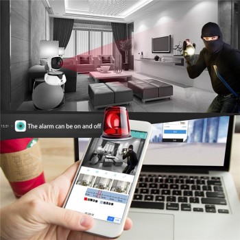 Security Camera 1080P robot HD video Wireless Home Security Surveillance 360 Night Vision Two-way Audio Motion Detection Indoor