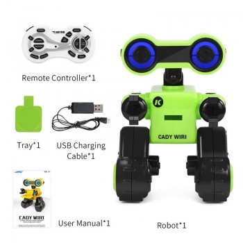 JJRC R13 CADY WIRI Smart RC Robot Programmable forTouch Control Voice Message Record Newest Sing Dance Toy For kid Children Gift