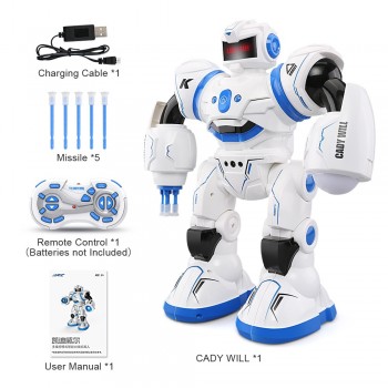 4 pcs JJRIC R3 robot with remote AI robot toy Singing and dancing shooting laser,Gesture sensing, Christmas gifts by DHL