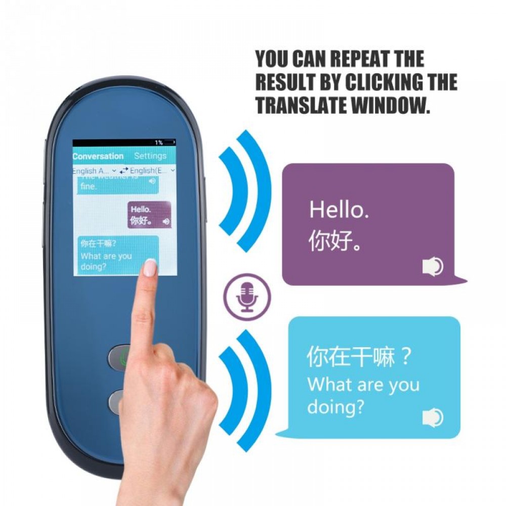 VBESTLIFE Intelligent Simultaneous Translation Robot WIFI Voice Translator Multilingual Travel Speech Interactive Translator