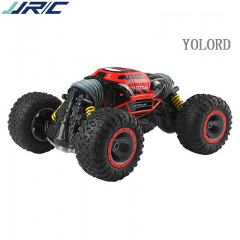 JJRC 1:16 10KM/H Racing 4-Wheels Anti-Crash Dual Sides Driving Climbing Off-Road Rock RC Vehicle Car Transformers Kids Gift
