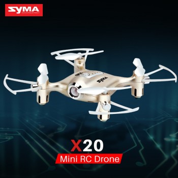 Mini Small Drone RC Dron SYMA X20 Quadcopter 2.4G 4CH 6-aixs Gyro RTF with Headless Mode Altitude Hold Latest Aircraft Kids Gift