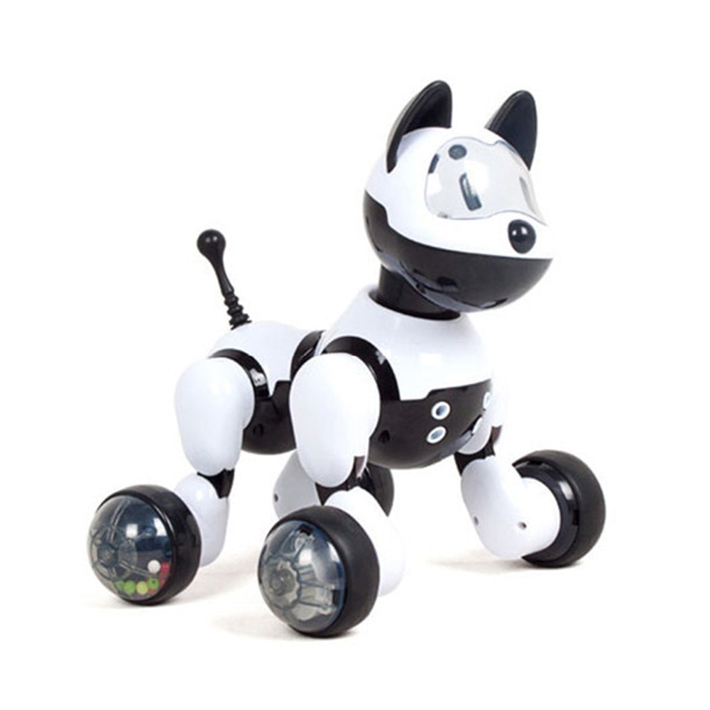 Voice Recognition Intelligent Robot Dog Electronic Toy Interactive Doggy Robot Puppy Music LED Eyes Flashing Action Toy