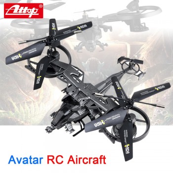 Cool 3D Avatar Drone 4CH Remote Control Aircraft Anti-Crash Outdoor RC Led Light Quadcopter Child Kid Best Gifts Present