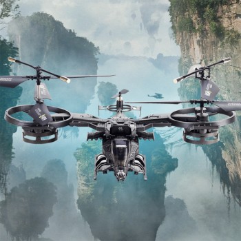 Cool 3D Avatar Drone 4CH Remote Control Aircraft Anti-Crash Outdoor RC Led Light Quadcopter Child Kid Best Gifts Present