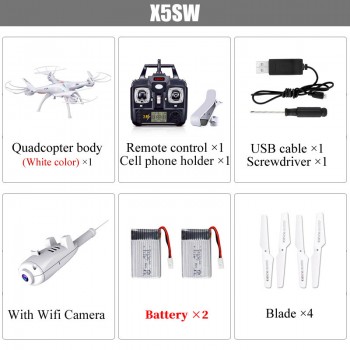 SYMA X5SW Drone with WiFi Camera Real-time Transmit FPV Pictures 2.4G Quadcopter Quadrocopter HD Camera Dron 4CH RC Helicopter