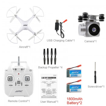 JJR/C JJRC H68 Drone Camera HD 2MP 200W 720P Altitude Hold Headless Mode Outdoor RC Quadcopter Original Battery 20 Mins Fly Time
