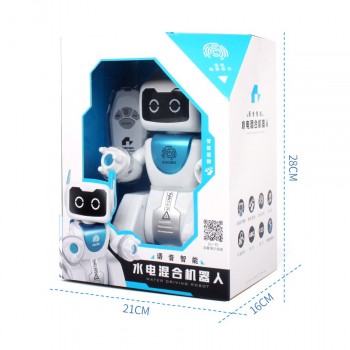 HUIQIBAO TOYS Water driving RC Robot Dance voice Electronic music intelligent remote control Action figure Toy for Children Kids