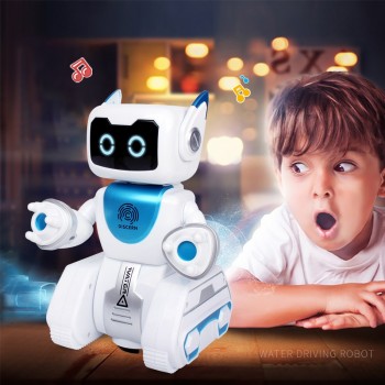 HUIQIBAO TOYS Water driving RC Robot Dance voice Electronic music intelligent remote control Action figure Toy for Children Kids