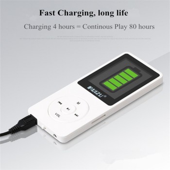 RUIZU X02 Ultrathin MP3 Player With 8GB/16GB Storage 1.8 Inch TFT Color Screen Can Play 80h FM/E-Book/Clock/Voice Recorder