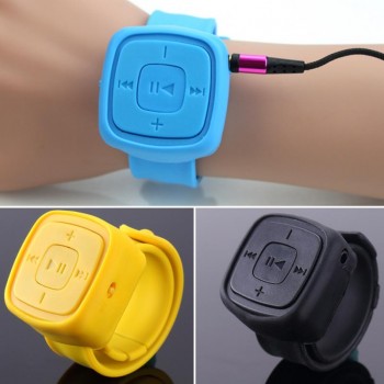 new Mini Sport MP3 Music Player Silicone Wrist Waterproof MP3 Player With 3.5mm Jack TF Card Slot Fashion XMAS Gift #20