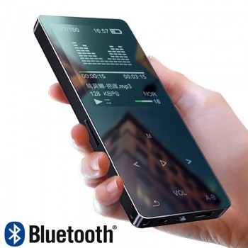 Metal Bluetooth 4.1 touch screen MP3 player Bulit-in Speaker with FM radio/recording E-book Portable Slim Lossless Sound walkman