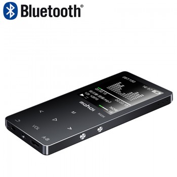 Metal Bluetooth 4.1 touch screen MP3 player Bulit-in Speaker with FM radio/recording E-book Portable Slim Lossless Sound walkman