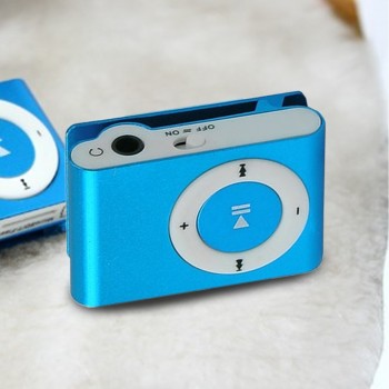 NEW Hot Sale 8 Candy Colors Mirror Portable MP3 Player Mini Clip MP3 player Waterproof Sport Mp3 Music Walkman with TF Slot