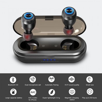 Anomoibuds Capsule Pro IP010-X 50 Hour Playtime Support AAC TWS Earbuds Bluetooth5.0 Earphone Deep Bass Hi-Fi Earphone