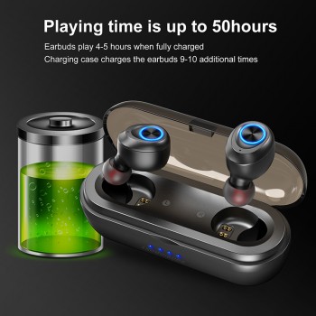 Anomoibuds Capsule Pro IP010-X 50 Hour Playtime Support AAC TWS Earbuds Bluetooth5.0 Earphone Deep Bass Hi-Fi Earphone