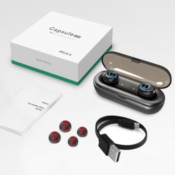 Anomoibuds Capsule Pro IP010-X 50 Hour Playtime Support AAC TWS Earbuds Bluetooth5.0 Earphone Deep Bass Hi-Fi Earphone