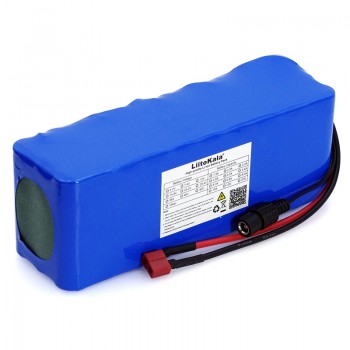 LiitoKala 36 v 10Ah 10S3P 18650 Rechargeable Battery, Modified Bikes, Electric Vehicle Battery Charger li-lon + 2A