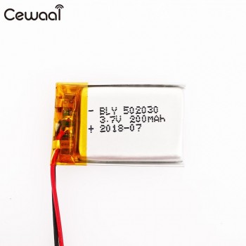 Cewaal Rechargeable Battery 200/250mAh 502030 3.7V MP3 Headphone High Capacity Universal 502030 Battery Pack