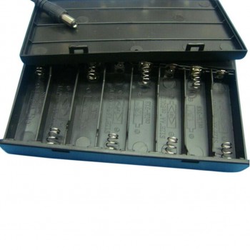 HL 2017  DIY 12V 8 x AA Battery Holder Case Box With Leads Switch  MAY8